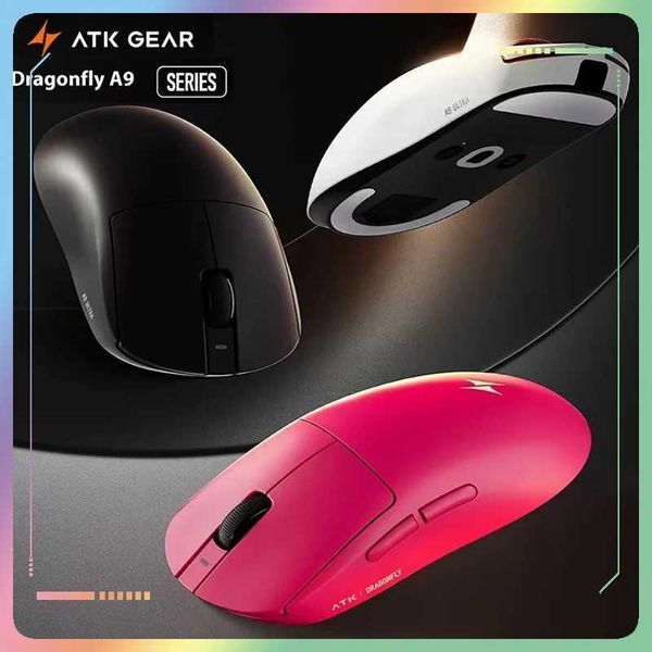 Vgn Vxe Atk A9 Wireless Mouse E-Sports Game Ergonomics Computer Office Tri-Mode Star Flash Edition Big Hand MouseXJ250819