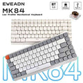 EWEADN Low Profile Gaming Mechanical silent Wireless Bluetooth mode Portable Slim Keyboard aluminum alloy panel