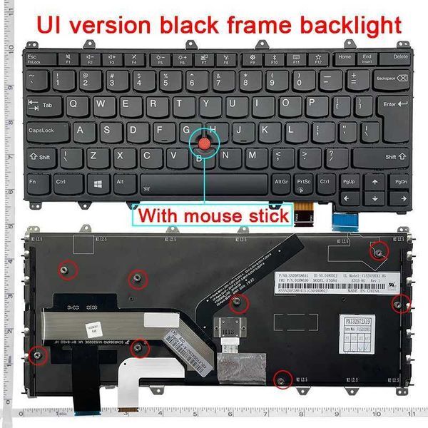 USUKSPUI New For computer Thinkpad YOGA 260 260S YOGA 370 X380 Thinkpad S1 2nd S1 3RD S1 4TH Generation Layout keyboard Backlit X250904
