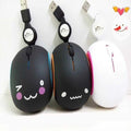 Computer Mouse for Laptop Small Cute Cartoon Girl Mouse USB Wired Silent Mouse for Laptop Mac Notebook 1200dpi Z250906
