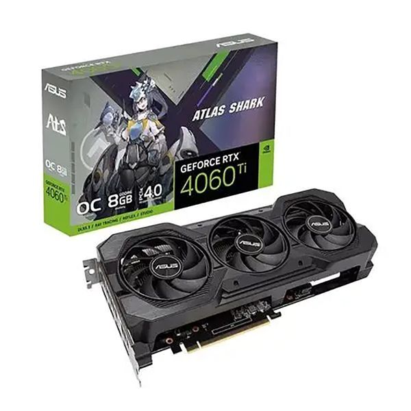 ASUS ATS Gaming GeForce RTX 4060 Ti Gaming Graphics Card (PCIe 4.0, 8GB GDDR6, DLSS 3, HDMI 2.1a, DisplayPort 1.4a)
