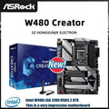 ASRock W480 Creator Motherboard Intel W480 LGA1200 Xeon W1200 10th Gen Core ECC DDR4 PCIe40 Thunderbolt3 10G LAN 4xM2