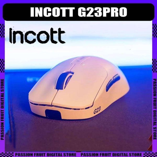 Incott G23 Pro Wireless 8K Paw3950 Sensor Dual Mode Fast Charge Hot Swap Low Latency Gaming Mouse Lightweight Pc Game Gift