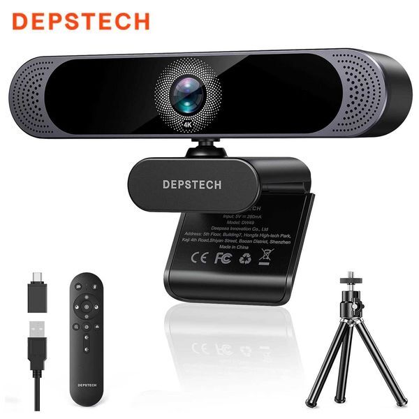 DEPSTECH DW49PRO Webcam 4K HD Auto Focus Web Camera Remote Control Webcamera for PC MacStreamingVideo CallZoomSkypeTeams X251018
