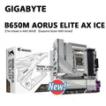 GIGABYTE GA B650M AORUS ELITE AX ICE New MicroATX AMD B650 DDR5 192GB DDR5 8000 OC MHz M2 WiFi 6E Socket AM5 Motherboard