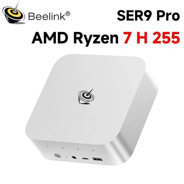 Beelink SER9 Pro AMD Ryzen 7 H 255 Mini PC LPDDR5X 7500MTs 32GB 1TB WiFi6 BT52 M2 PCIe40x4 SSD Builtin Speakers Computer