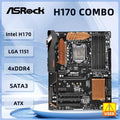 ASRock H170 combo Motherboard Intel H170 LGA 1151 support 7400 6500 7700 7600 6600 6300 6700 cpu DDR4 64GB ATX Ultra M2