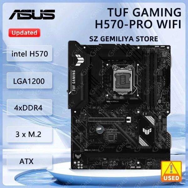 Asus TUF GAMING H570PRO WIFI Motherboard intel H570 LGA1200 DDR4 M2 ATX support Core i310100 i510400 i511400F i711700 cpu