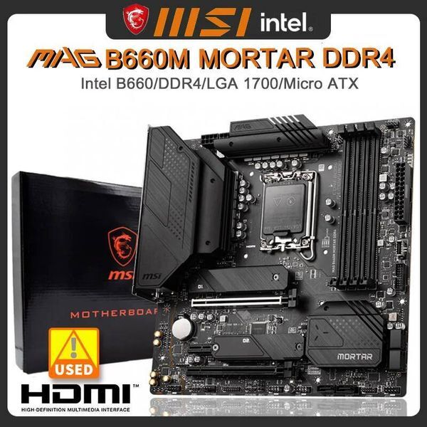 B660 Motherboard MSI MAG B660M MORTAR DDR4 Motherboard LGA 1700 PCIE 40 USB 32 Support 12 gen cpu placa mae MicroATX