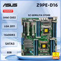 ASUS Z9PED16 Server Motherboard Intel C602 Socket 2011DDR3 512GB 6PCIE X16 support E52600E52600 v2 cpu