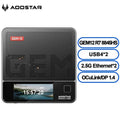 AOOSTAR GEM12 PRO MAX Mini PC R7 8845HS Dual Channel DDR5 5600MHz WiFi 6 BT52 Gaming Desktop Computer with OCuiLinkUSB4DP
