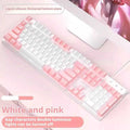 EWEADN GX320Z Pink Wired Office Keyboard -Silent ErgonomicLED Backlighting High-Precision for Gaming Office Laptop/PC K251104