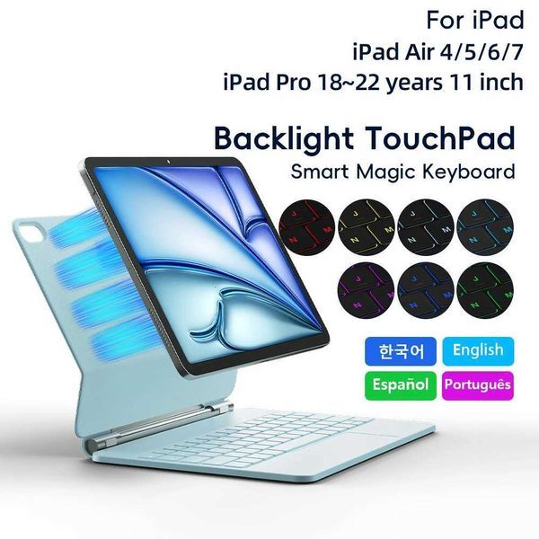Magic Keyboard for iPad Air 4 Air 5 Air 6 Air 7 11 inch case for iPad Pro 11 inch 2018-2022 Generation Cover Smart Cover H251105