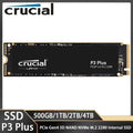 Crucial P3 Plus SSD 2TB 1TB 4TB 500GB PCIe Gen4 3D NAND NVMe M2 2280 up to 5000MB/s Internal Solid State Drive For Laptop PC