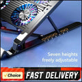 Laptop Cooling Fan with 2/4 Fans Silent Gaming Laptop Cooler Fan RGB 7 Height Portable Laptop Holder for 11-173 Inch Notebook C251111