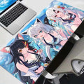 Kawaii Girl S-Shirakami F-Fubuki Silicone Gaming MousePad Large Edge Locking Keyboard Pad Mouse Pad Keyboard Anti-Slip Table Mat H251112