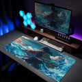 Leather Mouse Mat Oversi Demon Japanese Cartoon Anime Boys Men Cputer Keyboard Mat Table Mat Placemat Game Player PC H251112