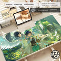 Mouse Pad Gaming Accessories Gamer alfbrilla xxl Cputer Desk Mat Laptop Vilo Keyboard Pads Genshin Impact Venti Mousepad H251112