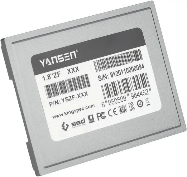 KingSpec YANSEN 64gb 128gb 256gb 18 ZIF 40pin SSD Internal Drive for Compact PC Old Laptop and Media Player Zune Player