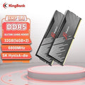 KingBank 32GB / 16GB DDR5 Memory Black 16GBx2 6800MHz Kit Hynix A Die CL34 for Computer Upgrade XMP30