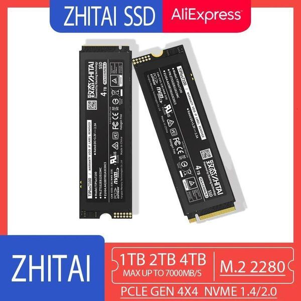 ZHITAI TiPlus7100 SSD M2 2280 4TB 2TB 1TB Hand Disk Pcle Gen4X4 MVMe 7000MB/s Internal Solid State Drive for Desktop PC