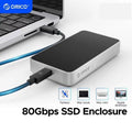 ORICO 80Gbps Thunderbolt 5-Compatible SSD Enclosure with Fan Cooling JHL9480 Chip for 80Gbps USB4 M2 NVMe for Macbook
