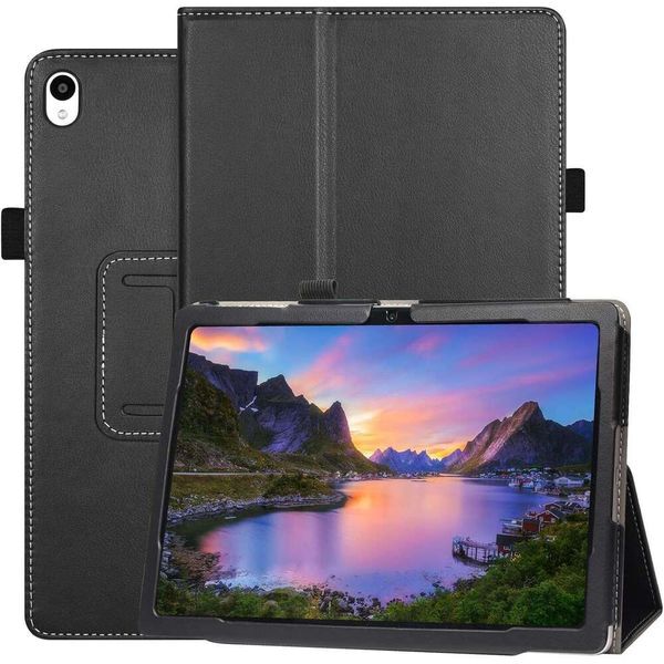 JKhandy Case for Onn. 10.1 Inch Tablet Gen 4 Model:100135925 2024 Release - Folio PU Leather Stand Cover with Pencil Holder, Black