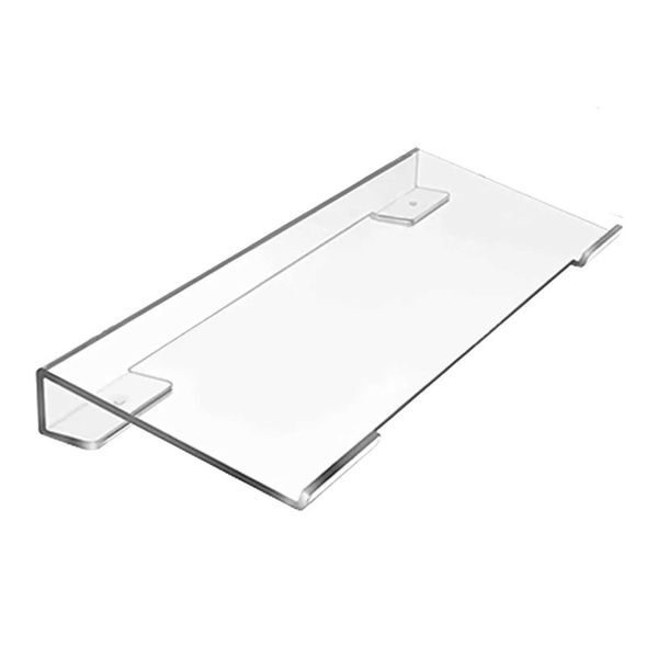 Tilted Computer Keyboard Stand Clear Easy Ergonomic Typing Acrylic Keyboard Riser Tilt Desk Keyboard Lifter for Desk HomeM251115