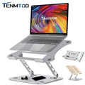 Tenmtoo Adjustable Laptop Stand Portable Aluminum Notebook Stand Cpatible With 10-173 Inch Laptops and book Laptop Holder H251113