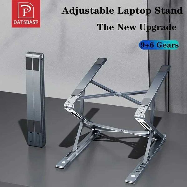 Oatsbasf Aluminum Laptop Stand Foldable Cputer Stand Angle Adjustable Cooling Stand Pad Tablet Holder Bracket for book H251113