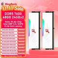 KingBank White RGB DDR5 Memory 48GB 24GBx2 Set 7600MHz XMP Overclocking Memory for Enhanced Gaming And Performance