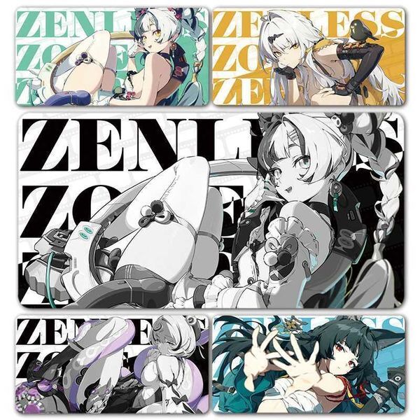 Black Zenless Zone Zero Mouse Pad ZZZ Game Character Hoshimi Miyabi Nicole Dialyn Mousepad XXL Keyboard Office Table Desk MatM251119