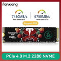 Fanxiang 7400MB/s SSD NVMe M2 2280 2TB 1TB Internal Solid State Hard Disk PCIe40x4 2280 SSD Drive for PS5 Laptop Desktop