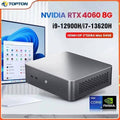 TOPTON Mini Gaming PC NVIDIA RTX 4060 8G Intel i9 12900H i7 13620H DDR4 NVMe SSD Desktop Computer Gamer Windows 11 2HD DP WiFi6