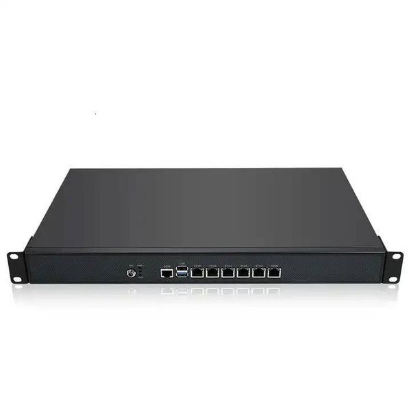 Network System 6 LAN 1U Rack Server Celern J4125 Quad Core ESXI AES-NI POE Pfsense Firewall Router Fanless Industrial Computer