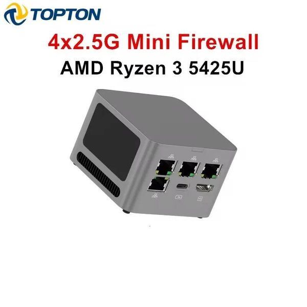 Topton Super Firewall Mini PC M1 AMD Ryzen 3 5425U 4x 25G LAN i226-V 8GB LPDDR4 Pocket Mini Gaming Computer Proxmox pfSense Box
