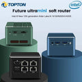 Topton Super Firewall Mini PC M1 12th Gen Alder Lake i3 N305 N100 4x Intel 25G LAN Mini Soft Router Type-C Proxmox pfSense ESXi