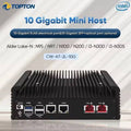 Topton Solid Firewall Computer Intel i3 N305 N100 2x/1x 10G LANs SFP 2x25G i226-V Mini PC NVMe 2SATA Proxmox NAS Home Server