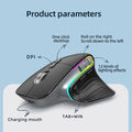 JOMAA 24G Wireless Bluetooth Mouse Rechargeable LED RGB Gaming Mouse for Computer Gamer Office 4000DPI 251121