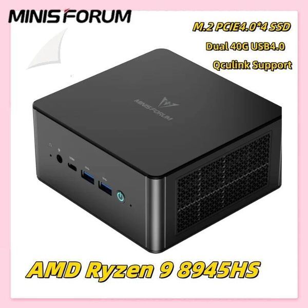MINISFORUM UM880 PRO AMD Ryzen 9 8945HS Mini PC Dual DDR5 5600MHz M2 PCIE402 SSD 225G RJ45 OCulink Desktop Gaming PC