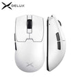 Delux M800mini Wireless Gaming Mouse 46g LightweightPAW33111KHz Polling Rate Recharge Mice for Small to Medium Hand PC GamerM251124