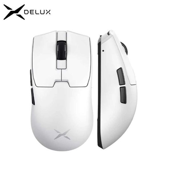 Delux M800mini Wireless Gaming Mouse 46g LightweightPAW33111KHz Polling Rate Recharge Mice for Small to Medium Hand PC GamerM251124