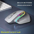 Wireless Gaming Mouse Ergonomic for Laptop Silence USB-C RGB Rechargeable 5 DPI 9 Multi Button for Computer PC TabletM251124