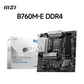 MSI PRO B760M-E DDR4 Motherboard Intel B760 For Ryzen AMD Series CPU DDR4 64GB PCI-E 40 16X SATA30 M2 Micro-ATX
