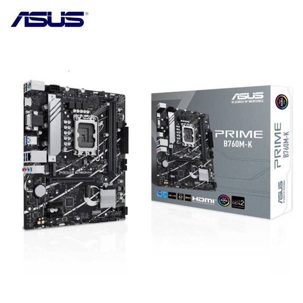 ASUS B760M-K DDR5 Intel B760 Motherboard placa mae Intel 12th/13th CPU LGA 1700 DDR5 96G PCI-E40 M2 Mother Gaming 25G LAN