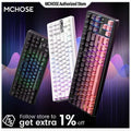 MCHOSE K87S Mechanical Keyboard Customized Hot Swappable Hifi Switch BT 24G 0125ms Low Latency Wireless RGB with Control KnobM251128