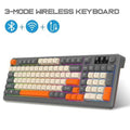 98 key Wireless Keyboard with Metal Knobs Tri-mode RGB Rainbow LightMulti-function Suitable for Computer LaptopM251128