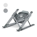 Laptop Cooling Stand Notebook Cputer Adjustable Non-slip Holder with Fan Foldable Portable Stand Grey C251208
