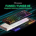 Akko Monsgeek Fun68 Fun60 Pro&Max HE Magnetic 60% 65% Gaming Keyboards Rapid Trigger 8K Custom Keyboard Gamer Esports