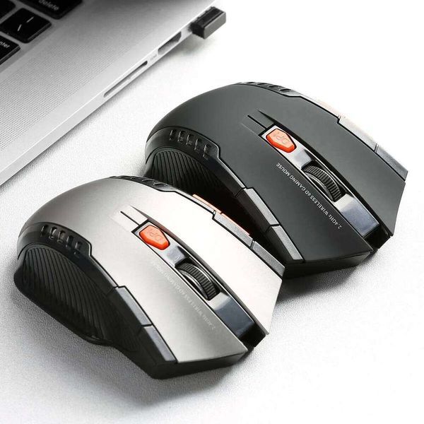 2.4GHz Adjustable DPI 6 Buttons Optical Gaming Mouse Gamer Wireless Mice with USB Receiver for Computer PC 25L1219